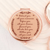 โจ Exclusive Blessings! 65mm Rose Gold Button Makeup Mirror โจ Double-sided, 2x magnification, HD glass, ready to ship! Perfect gift for any festive occasion! ๐น๐